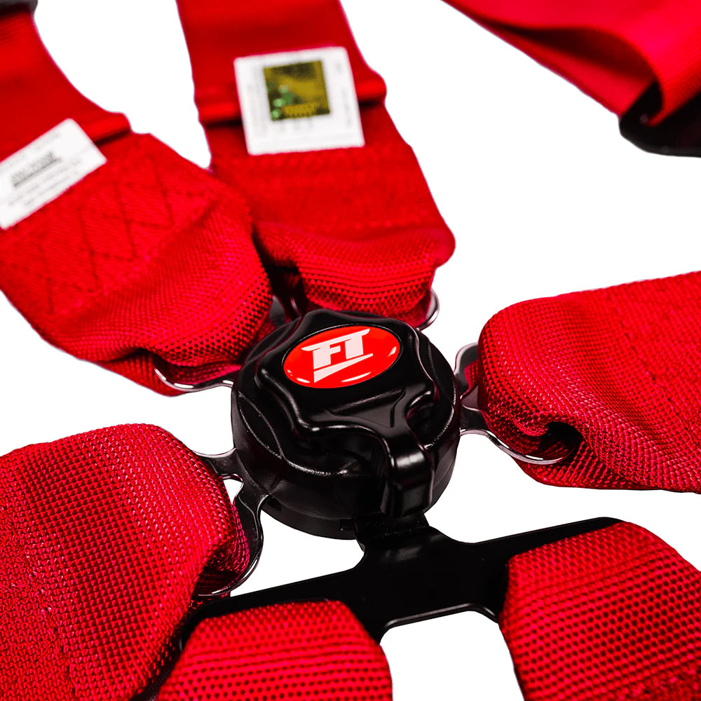 FT PRO 6 Point Camlock Drag Racing Harness FIA 2/3"