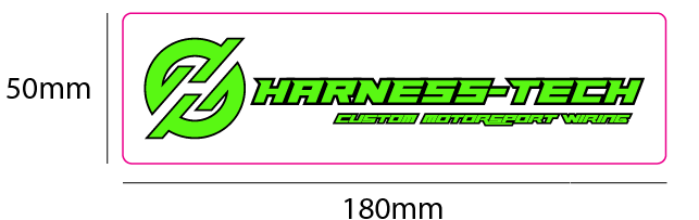 Harness-Tech clear vinyl sticker